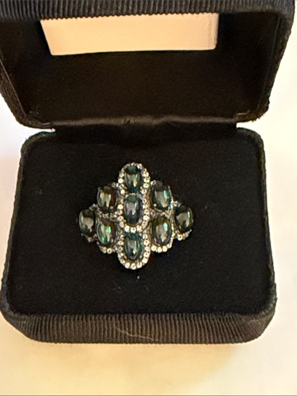 Rarities Multi-Stone Black Crystal Statement Ring